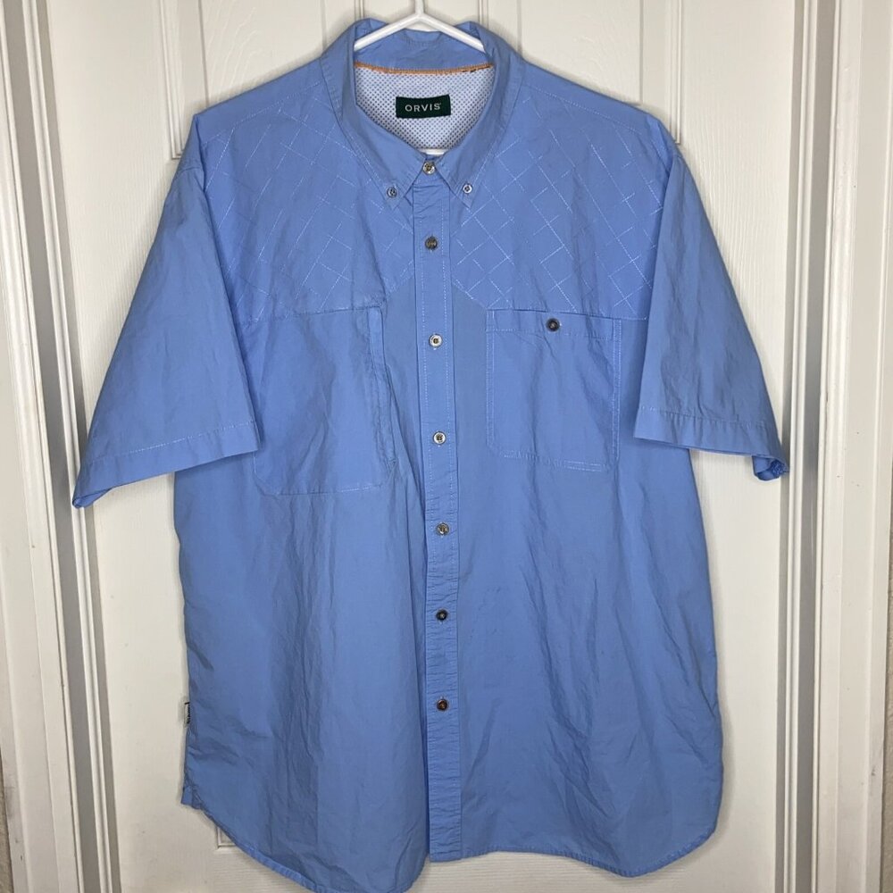 Orvis Double Pocket Light Sport/outdoor‎ Wear Vented Short Sleeve. Men's XL